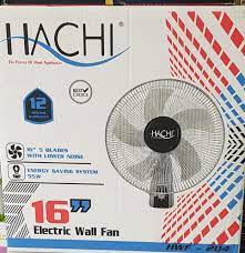 REMOTE WALL FAN - HACHI -16 inch HWF166 - With Remote