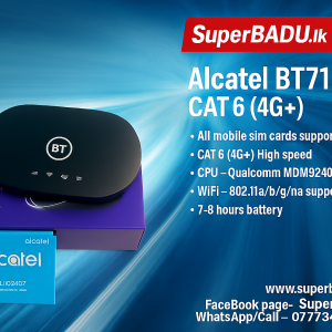 Alcatel BT71 CAT 6 (4G+) Mobile Wi-Fi Router with support for ALL Sri Lankan SIMs